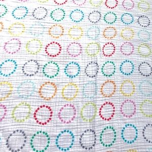 🆕 Arden + Anais Muslin Cloth with Rainbow Circle Design (NWOT)